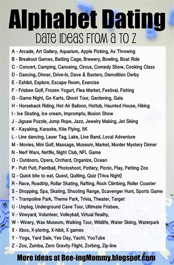 100+ Fun Alphabet Dating Ideas for Every Couple