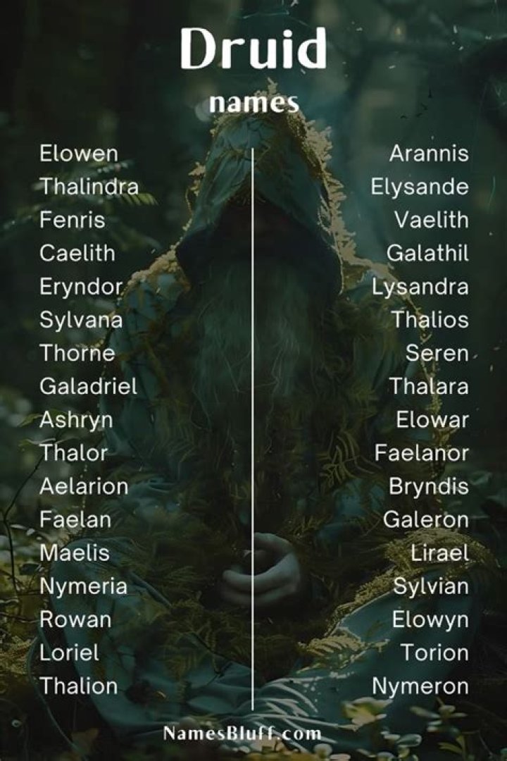 1600+ Druid Names [2024]