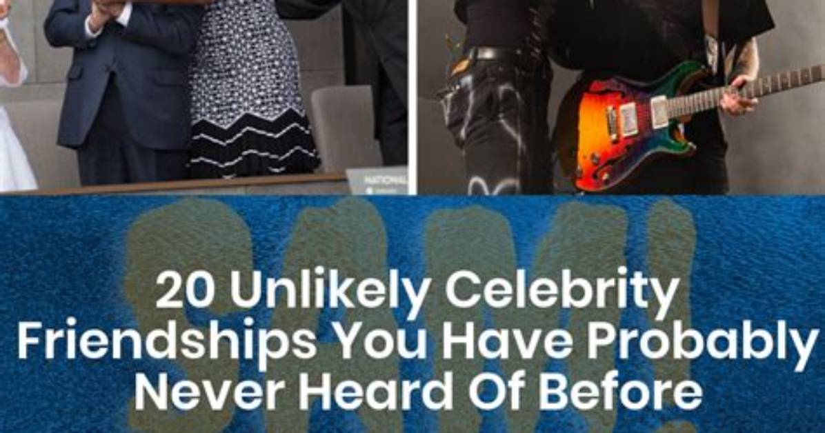 20 Unlikely Celebrity Friendships That Will Make You Say, "Huh!"