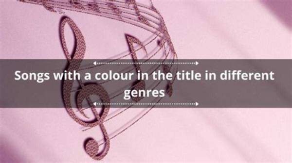 200 Songs with a Colour in the Title in Different Genres