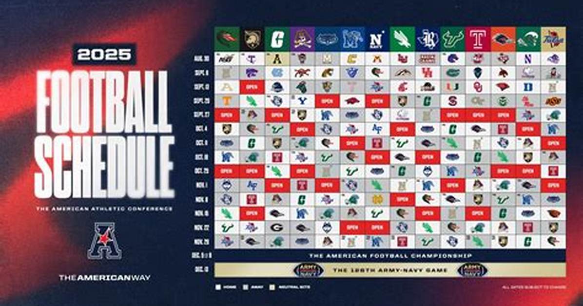 2024 Aac Football Schedule | College Football Network