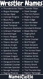 300+ Coolest Wrestling Names and Ideas to Consider