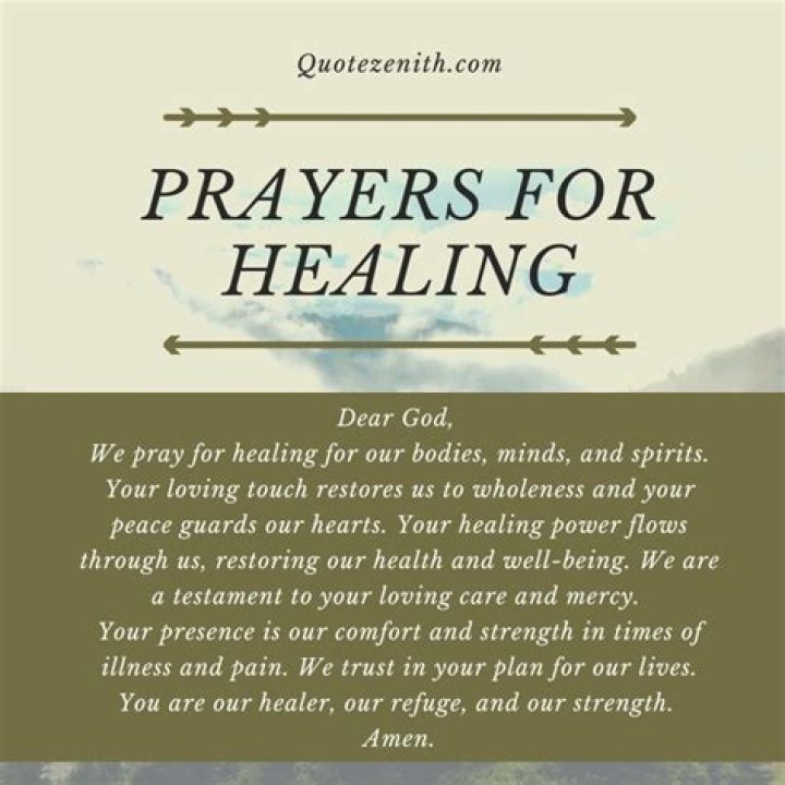 32 Prayers for Healing and Recover Get Well Soon Prayers