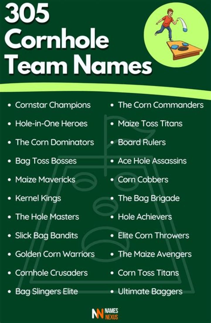 400+ Cornhole Team Names For Cool & Funny Cornhole Team [2021]