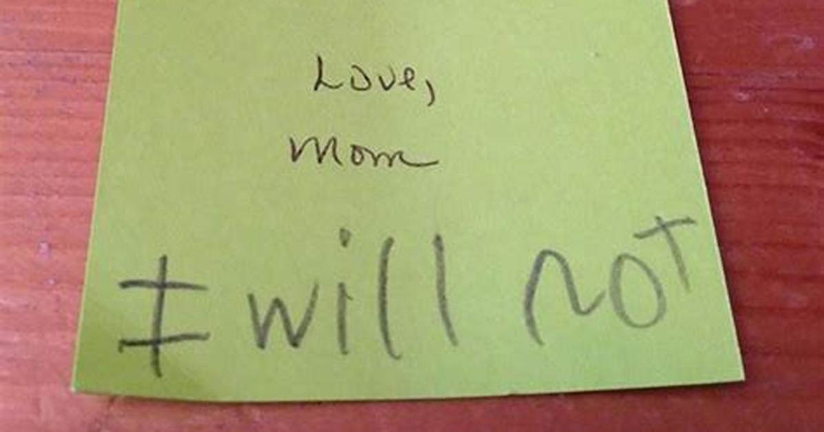 45 Hilarious Notes from Kids Struggling to Express Their Emotions