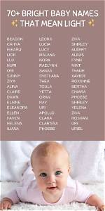 50+ Beautiful Names That Mean Light You Should Give to Your Child
