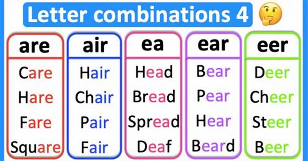 50 Combinations of 4