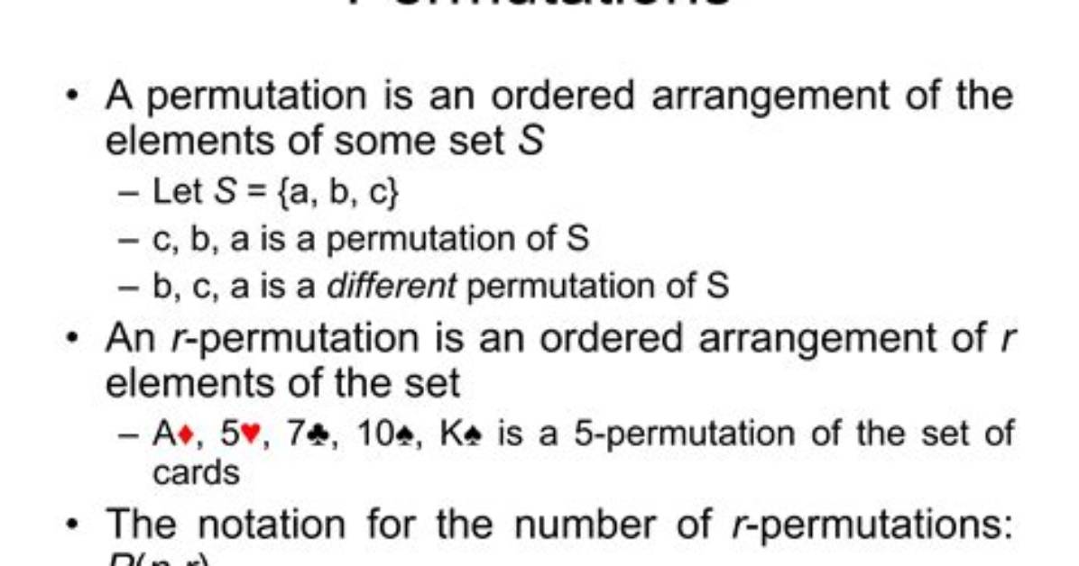 55 Permutations of 3