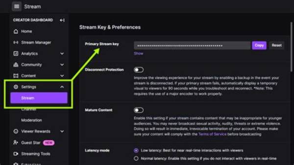 A Stream Key Is Your Connection Between Twitch and the Outside World