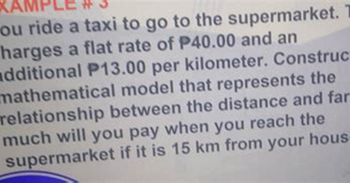 A Taxi Charges a Flat Rate of 1.75, Plus an Additional 0.65 per Mile. If Erica Has at Most 10 to Spe