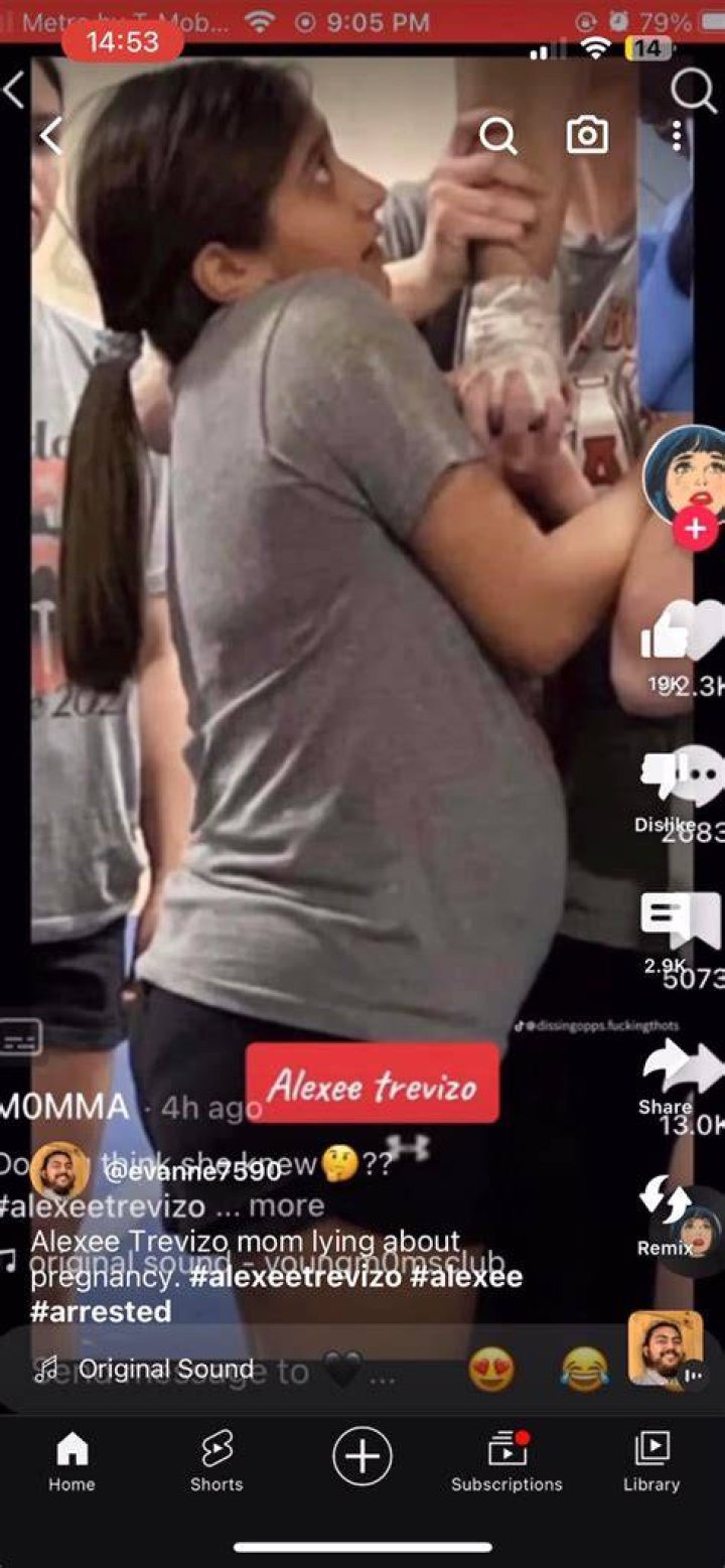 a visibly pregnant Alexee Trevizo r/prolife