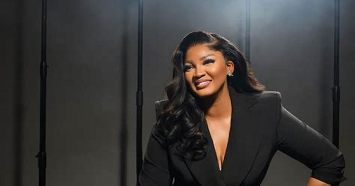 Actress Omotola Jalade Ekeinde's Gorgeous Black Ensemble Recreated by Pretty Lady