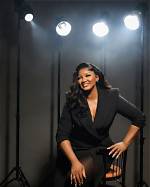 Actress Omotola Jalade Ekeinde's Gorgeous Black Ensemble Recreated by Pretty Lady