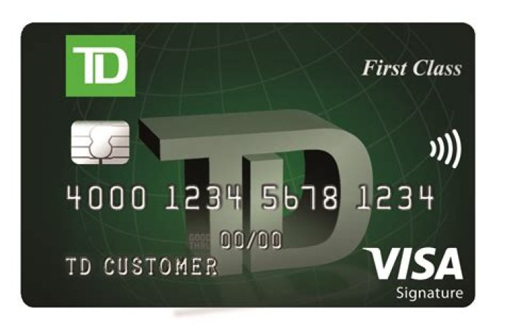 Airline Miles Rewards Card TD First Class Visa Signature Credit Card