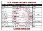 Alabama 2024 Football Schedule: Full List of Opponents
