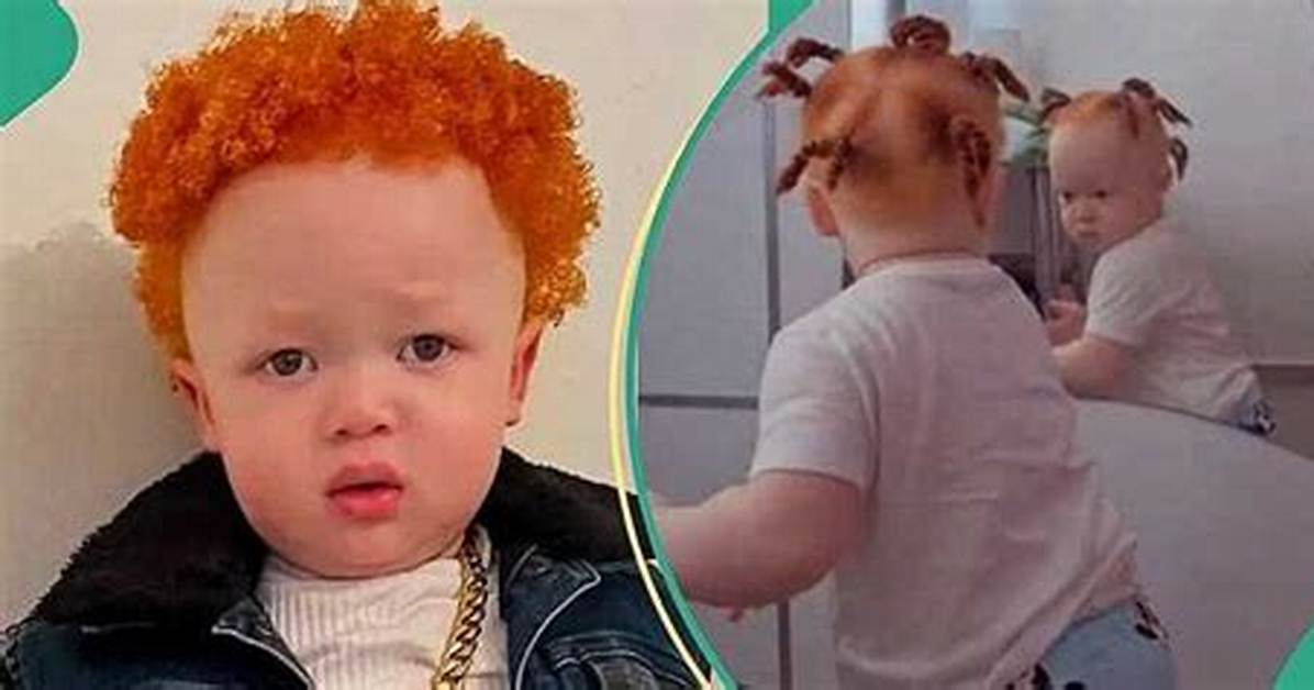 Albino Kid Sees Himself in Mirror for the First Time, His Reaction Goes Viral Online