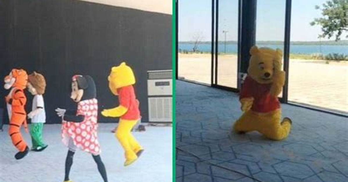Amapiano Dances by Disney’s Minnie Mouse, Winnie the Pooh, and Other Cartoon Characters Amuse Peeps