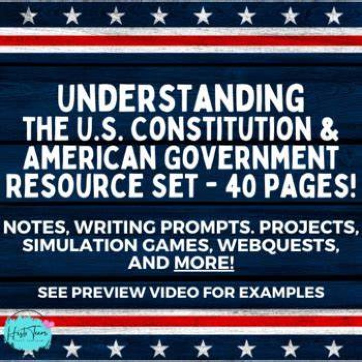 American Government Written Assignments Ink and Crystals