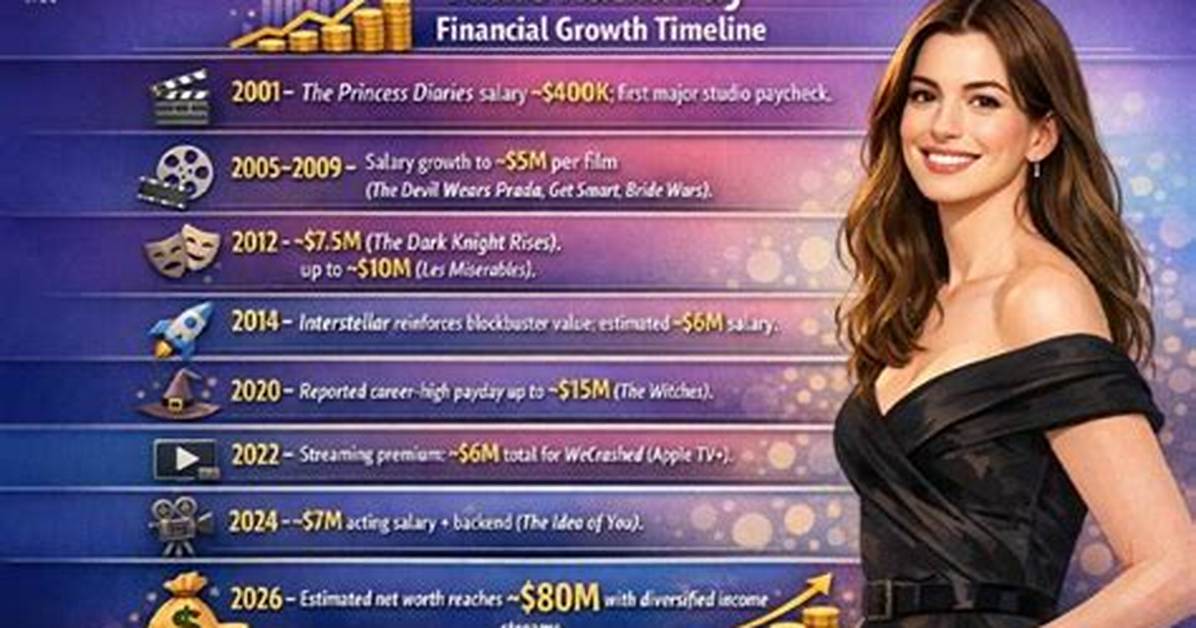 Anne Hathaway Net Worth – $80 Million