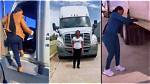 "Another Day to Hustle": Very Beautiful Lady Becomes a Truck Driver, Viral Tiktok Video Shows Her at Work
