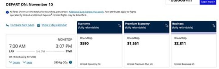 Are United PremiumPlus (international) fares refundable? (Business