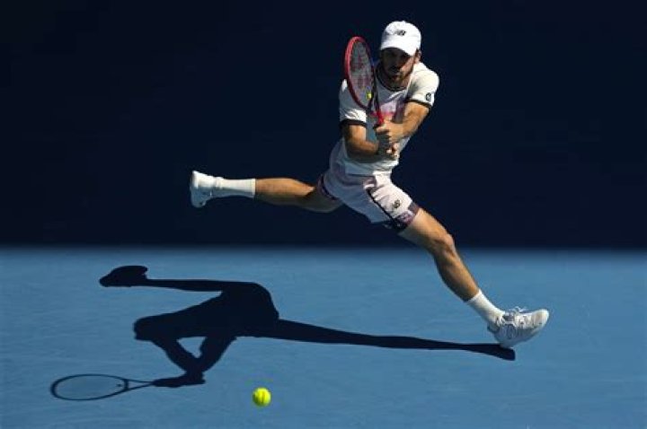 Australian Open Tommy Paul moment with girlfriend Paige Lorenze caught