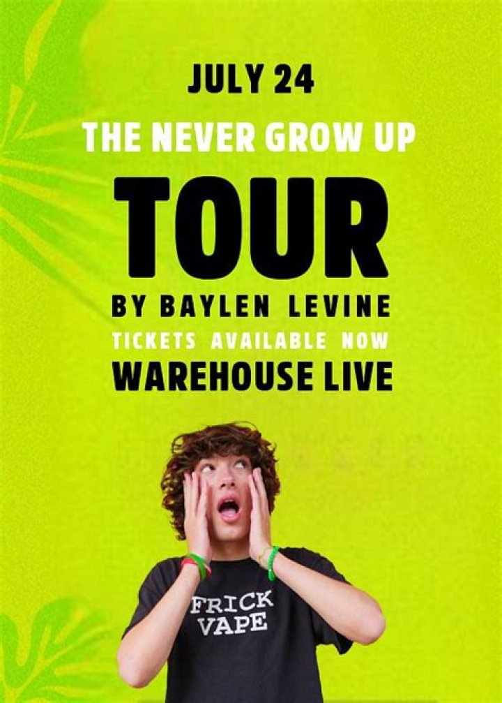 Baylen Levine Concerts & Live Tour Dates 20242025 Tickets Bandsintown