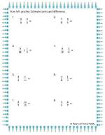 Benchmark Fractions Estimate Difference for 4/5 and 1/3 Using Nearest