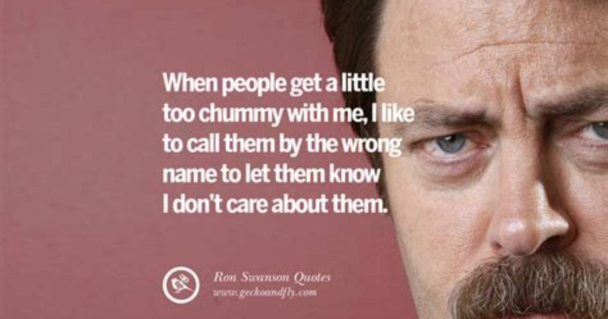 Best Ron Swanson Quotes and Memes from Parks and Recreation