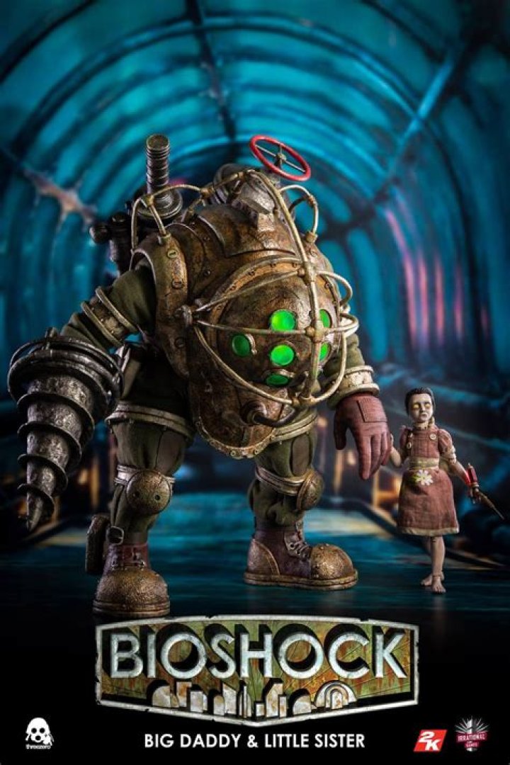 Big Daddy, BioShock, Little Sister, anime girls, HD Wallpaper Rare