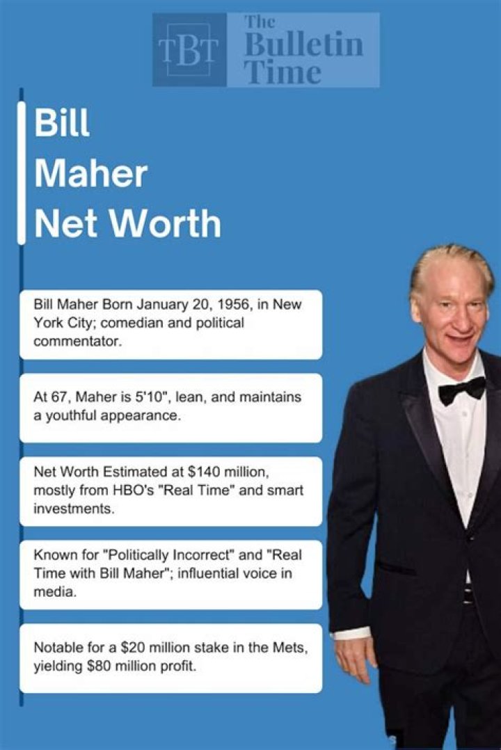 Bill Maher Net Worth 2024 (FORBES) Salary, House Net Worth Club 2024