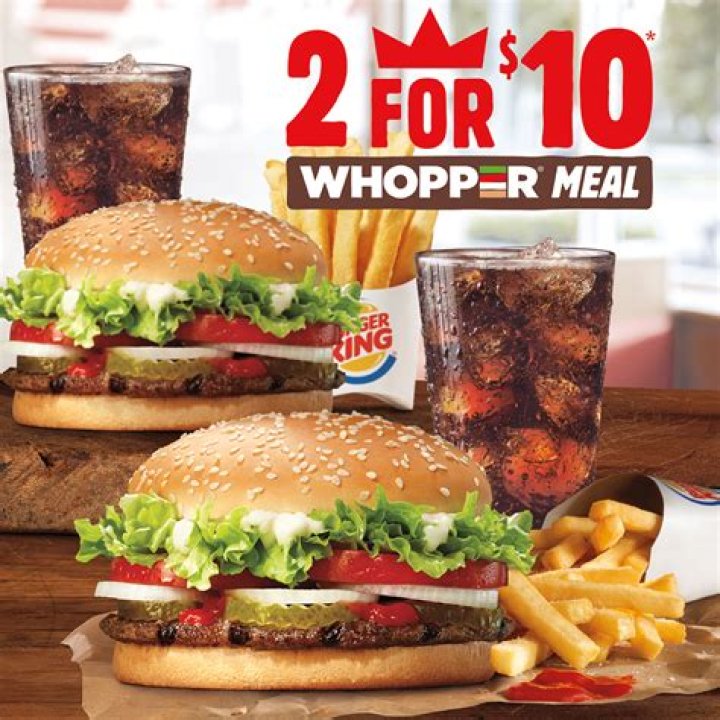 Burger King Double Whopper Meal