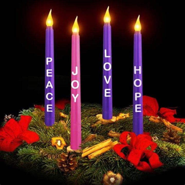 Buy Advent Candles for Christmas Holiday Banner Set of 5 G2018 Online