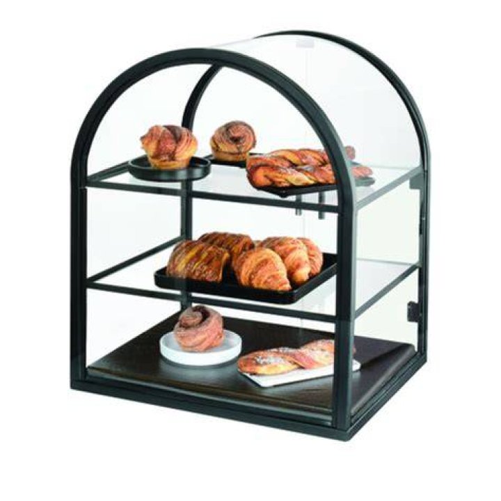 CalMil 369584 3 Tier FullService Pastry Display Case w/ Sliding