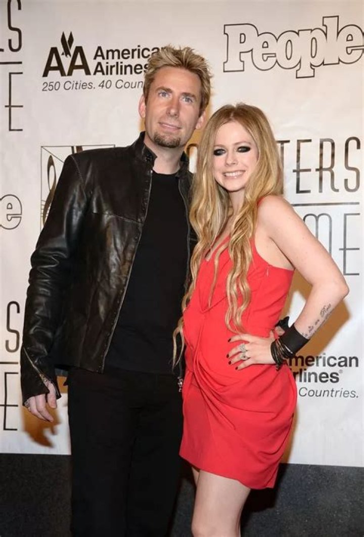 Chad Kroeger and wife, Avril Lavigne, at We Day , in Vancouver, Canada