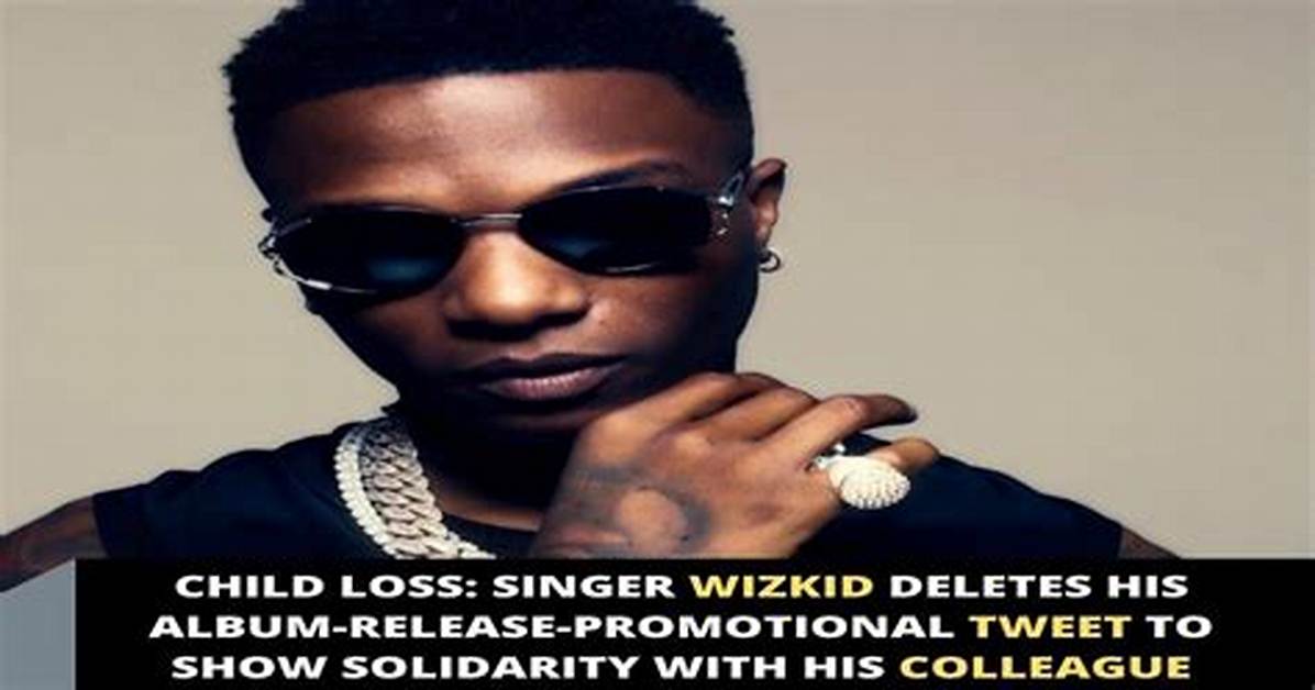 Child Loss: Wizkid Deletes His Album Release Tweet in Show of Solidarity to Davido over the Passing of Ifeanyi