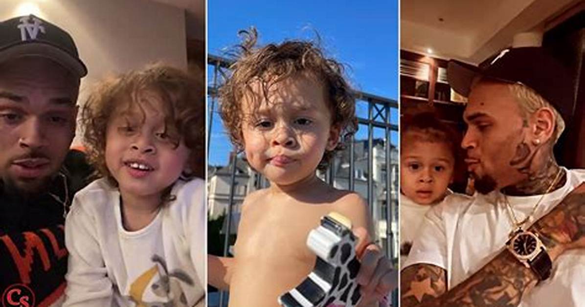 Chris Brown's 11 Month Old Son Recorded Swimming During Mexico Trip (Video)