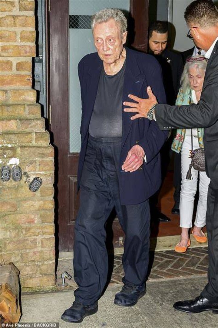 Christopher Walken, 80, makes a rare appearance for Robert DeNiro's