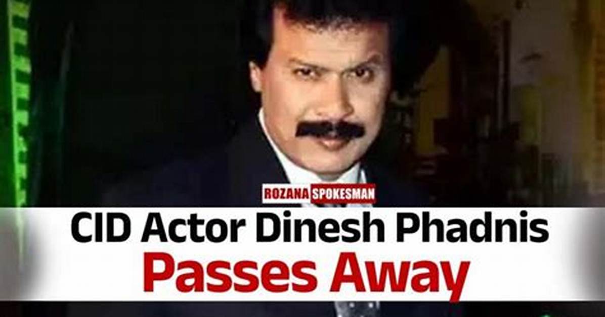 Cid Freddy Death | Dinesh Phadnis Death