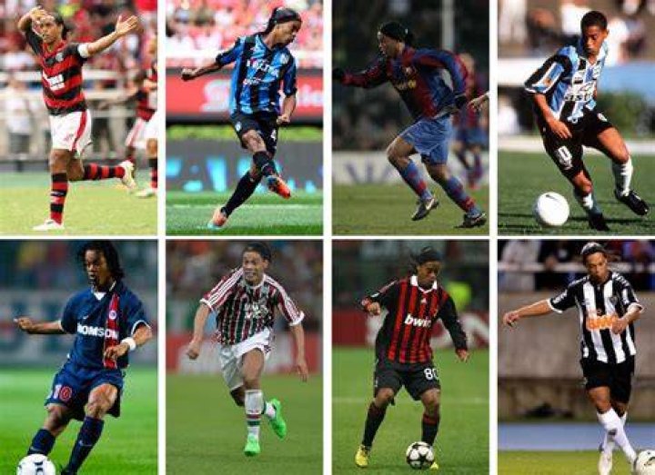 Clubs Ronaldinho Played for...[Gr&ecirc;mio,PSG,Barcelona,A.C.Milan,Flamengo