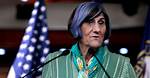 Congresswoman Rosa Delauro Rocks Her Purple Hair for a Very Important Reason