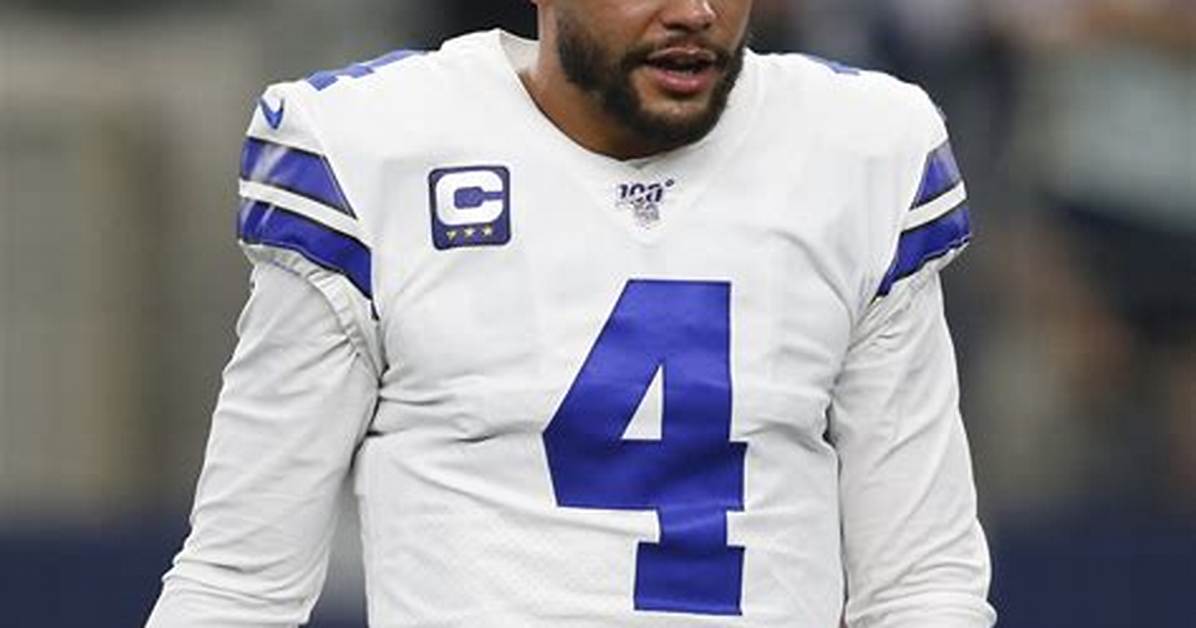 Dallas Cowboys Qb Dak Prescott Will Not Be Taking the Field Anytime Soon