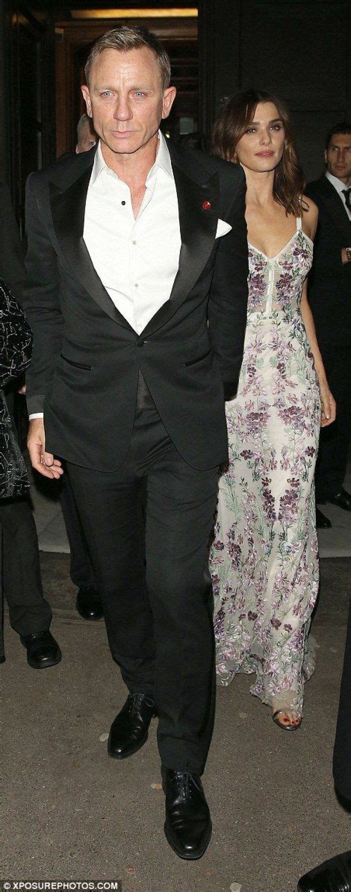 Daniel Craig heads home after Spectre party with wife Rachel Weisz in