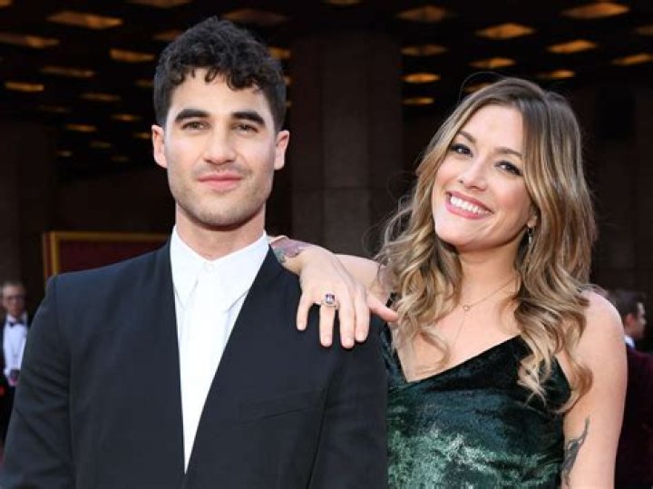 Darren Criss and Mia Swier beam after getting married in New Orleans in