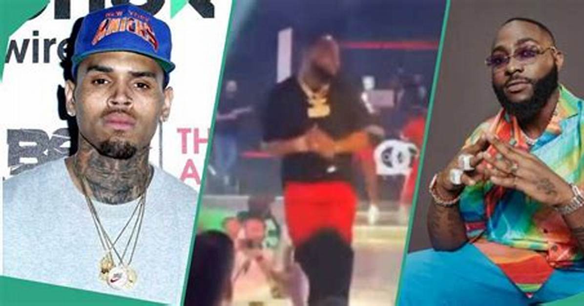 Davido Thanks Chris Brown on Stage for Earning N25Bn from Their Music Deals, Fans React: “Lamba”
