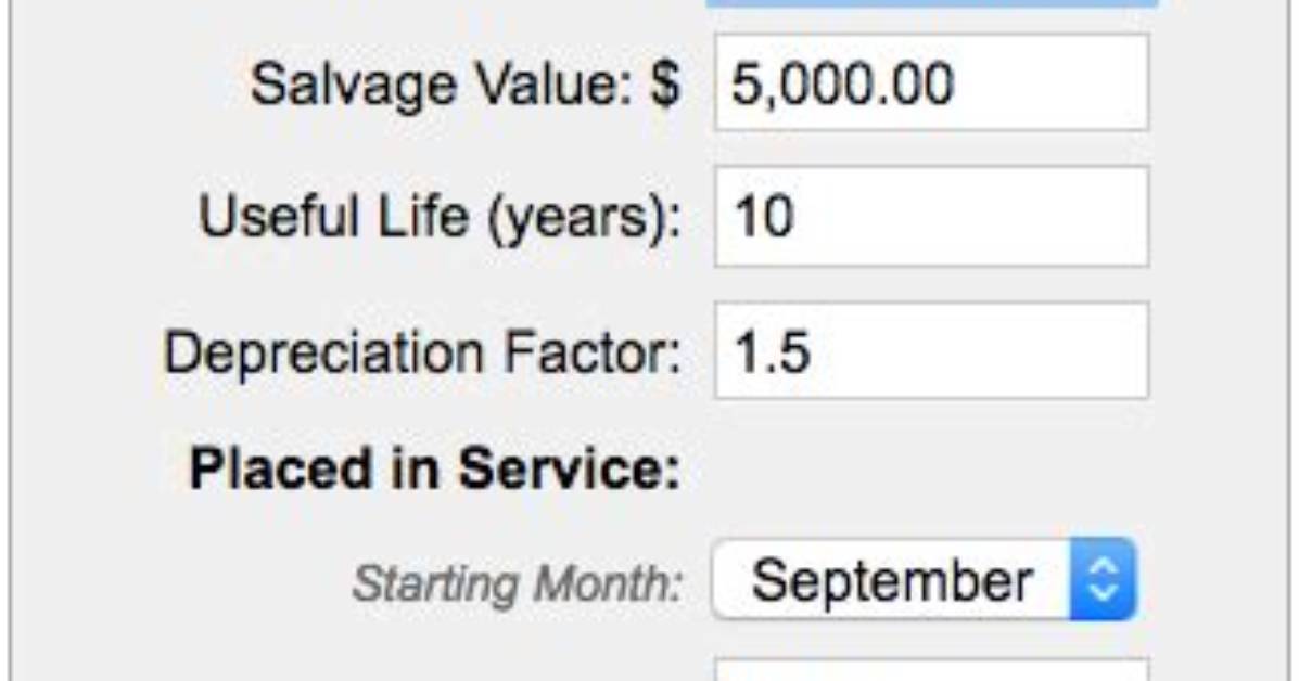 Declining Balance Depreciation Calculator Video