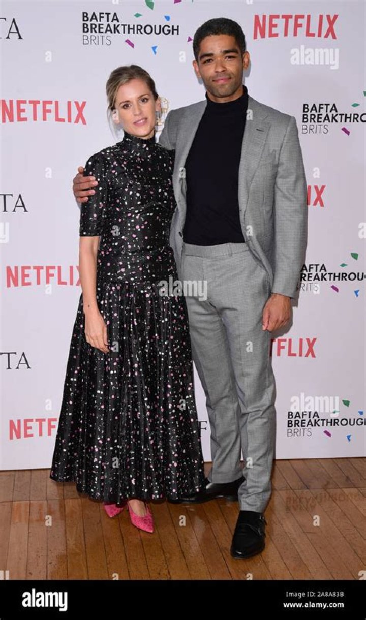 Denise Gough and Kingsley BenAdir arriving for the annual BAFTA