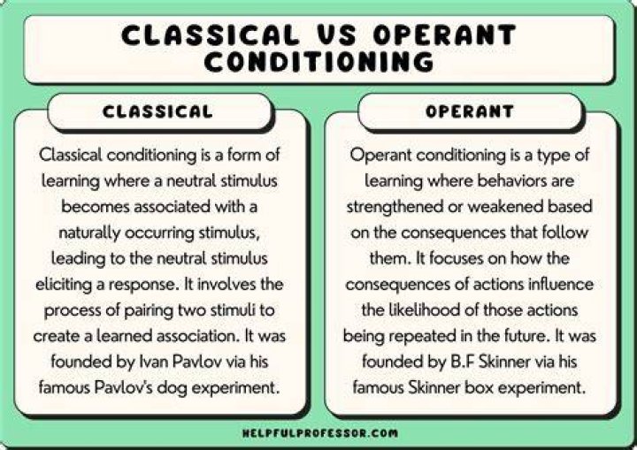 Differences Between Classical vs. Operant Conditioning