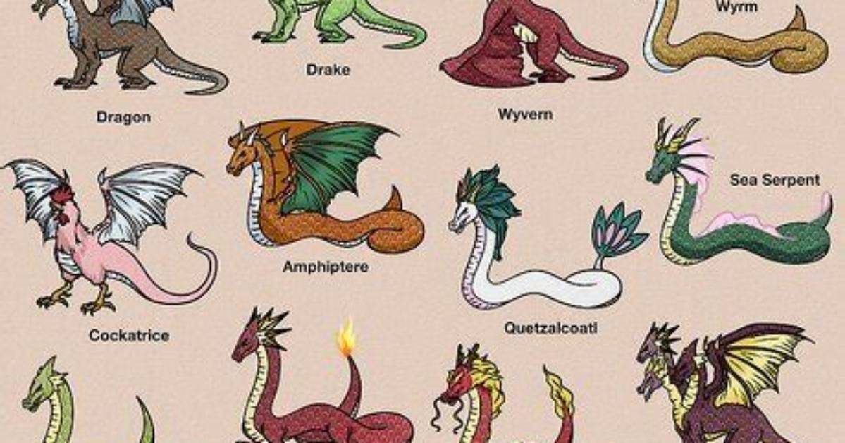 Different Types of Dragons from Mythology and Popular Culture