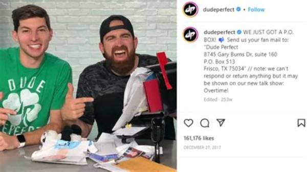 Dude Perfect Phone Number Whatsapp Number Contact Number Mobile